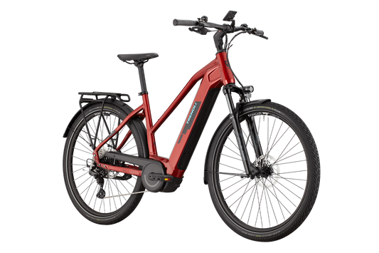 Trenoli TANARO CX SPORTIVO T silver magenta red glänzend 2024 28" 750 Wh Trapez